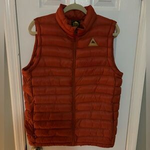 BURTON Evergreen Insulated Vest, Men’s size Medium, Burn Orange